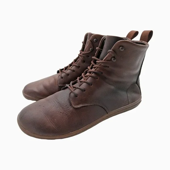 Vivobarefoot Boots Womens EU 41 US 10 Brown Leather Barefoot Thermal Chukka - Picture 1 of 15